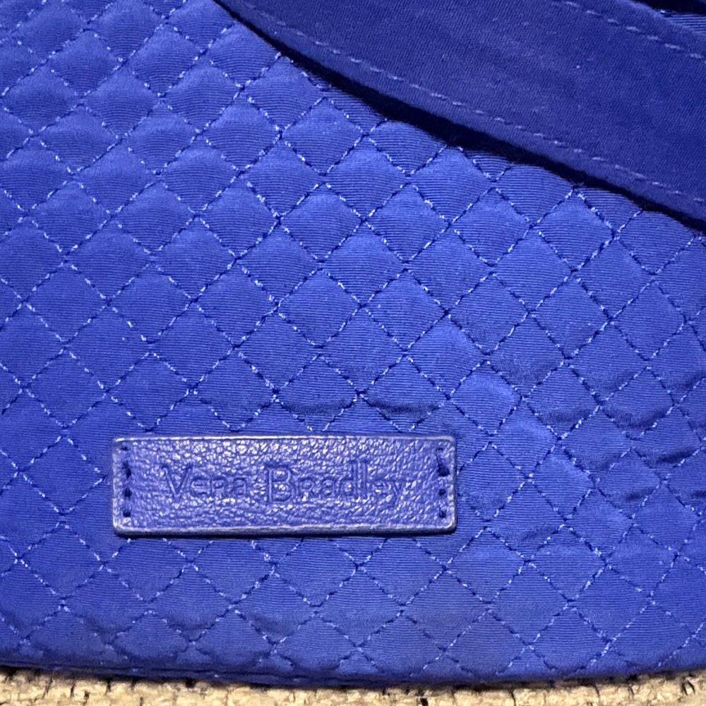 Vera Bradley Royal Blue Quilted Shoulder Bag - Picture 2 of 7